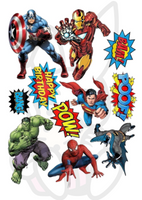 Wydruk jadalny opłatek na tort SUPER BOHATEROWIE WZ. III