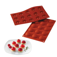 Forma silikonowa półkule / kule śr. 40 mm H 20 mm SF005 HALF SPHERE Silikomart