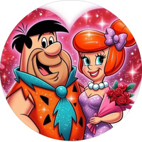 Opłatek na tort FLINSTONOWIE WZ.I