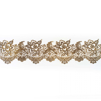 Koronka cukrowa do dekoracji tortu ZŁOTA WZ.15 Slado