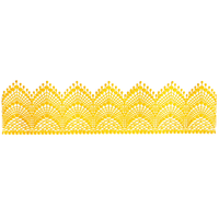 Koronka cukrowa do dekoracji tortu ZŁOTA 3 szt. WZ.1 Slado