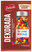 Posypka do dekorowania ciast i deserów KOLOROWE MINI PIEGI 35 g Delecta