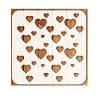 Szablon do dekoracji tortu muffinek SERCA SERCE SERDUSZKA WZ.I