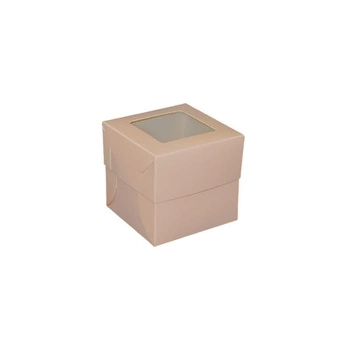 Pudełko na 1 muffinke muffiny RÓŻOWE