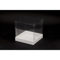 Pudełko na mini torcik BENTO CAKE 15x15x15 cm BIAŁE