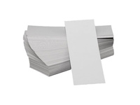 Podkładka prostokątna pod eklery ciastka 14x5 cm BIAŁE 10 szt.