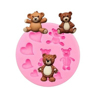 Forma silikonowa do tworzenia dekoracji MISIE MIŚ WZ.II