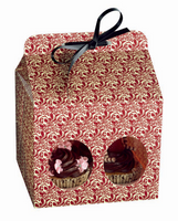 Opakowanie prezentowe na 4 muffinki Flora