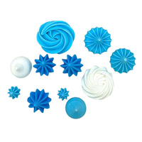 Mini bezy na tort BIAŁO NIEBIESKIE 11 szt. Slado