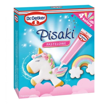 Pyszne pisaki PASTELOWE 4x19g Dr.Oetker