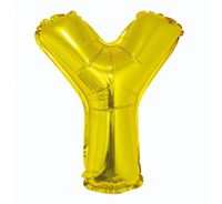 #BFK Balon foliowy "Litera Y", złota, 35 cm KK