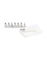 Zestaw 9 szt. rękaw + tylki cukiernicze do dekorowania tortów Patisse