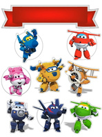 Opłatek na tort SUPER WINGS WZ.II