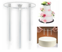 Stojak wsporniki stelaż do tortów piętrowych z podkładką Ø 20 cm