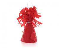 #BAC Ciężarek papierowy do balonów z helem, czerwony, 145 g/ 1 szt.