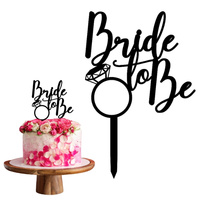 Topper na tort wieczór pańieński BRIDE TO BE wz.III