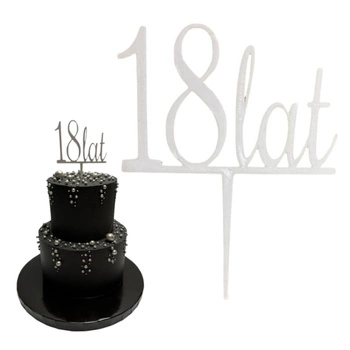 Topper na tort personalizowany LICZBA+ LAT