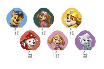 Waflowe dekoracje na muffinki Psi Patrol 12 szt.