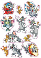 Opłatek na tort Tom & Jerry