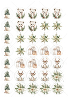 Opłatek na świąteczne wypieki ŚWIĄTECZNY MIX wz. I 3,5 cm