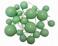 Dekoracja topper KULECZKI na piku 20 szt. ZIELONE