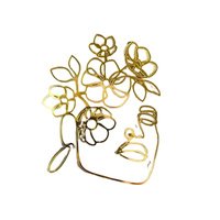 Linearny decor topper na bok tortu TWARZ KOBIETY WZ.V