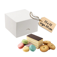 Pudełko na ciasto 15x15x10 cm BIAŁE