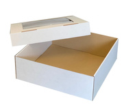 Pudełko na muffiny 30x30x10 cm z oknem