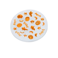 Forma silikonowa do dekoracji masy cukrowej czekolady DYNIE NIETOPERZE KSIĘŻYCE GWIAZDKI DUSZKI