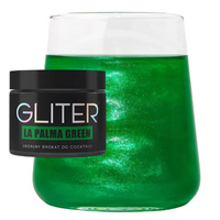 Jadalny brokat do napojów LA PALMA GREEN GLITER ZIELONY