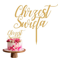 Topper na tort CHRZEST ŚWIĘTY WZ.VIII