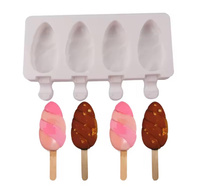 Forma silikonowa do lodów na patyku cakesicles 19x11 cm