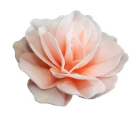 Dekoracja waflowa RÓŻA CHIŃSKA CIENIOWANY ŁOSOSIOWY Rose Decor