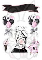 Wydruk jadalny CHANEL GIRL DZIEWCZYNA WZ. II