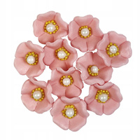 Kwiaty cukrowe na tort MALWA RÓŻOWA Slado