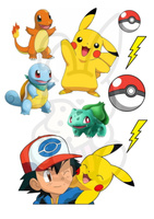 Wydruk jadalny opłatek na tort POKEMONY WZ. I