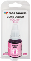 Barwnik w płynie RÓŻOWY 20 ml Food Colours