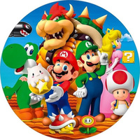 Opłatek na tort SUPER MARIO WZ. II