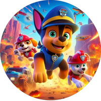 Opłatek na tort PSI PATROL WZ. XI