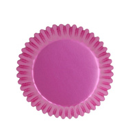 Papilotki do muffinek RÓŻOWE METALICZNE 30 szt. PME