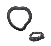 Rant perforowany do tartaletek SERCE 9x9 cm