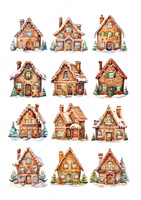 Opłatek na świąteczne wypieki Świateczny MIX wz. XIX