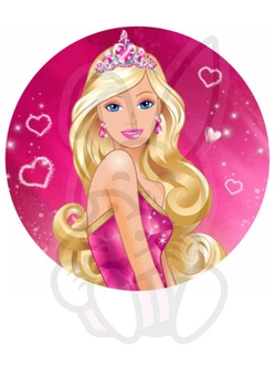 Wydruk jadalny opłatek na tort BARBIE WZ. V