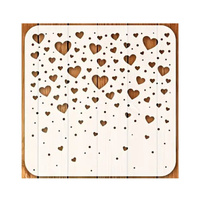 Szablon do dekoracji tortu muffinek SERCA SERCE SERDUSZKA WZ.II