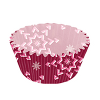 Papilotki do muffinek "Snowflakes" śr. 7 cm 50 szt.
