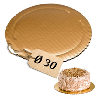 Tacka podkład pod tort Ø 30 ZŁOTY