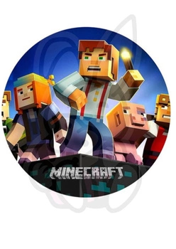 Wydruk jadalny opłatek na tort MINECRAFT WZ.III