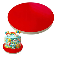 Podkład pod tort styrodur śr. 24 CZERWONY