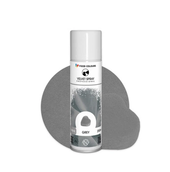 Zamsz w sprayu SZARY BEZ E171 250 ml Food Colours