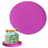 Podkład pod tort styrodur śr. 30 FUKSJOWY PREMIUM